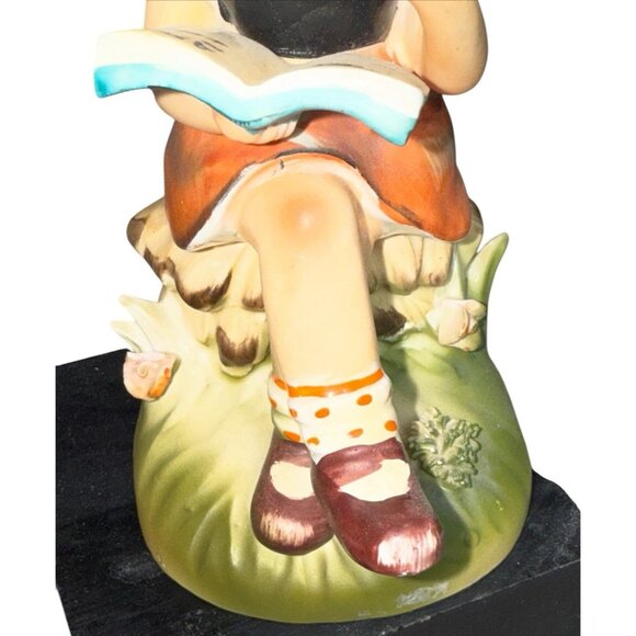 Vintage Erich Stauffer Figurine Girl Studying Arnart Creation Japan 1950's. 6' H - Picture 6 of 11